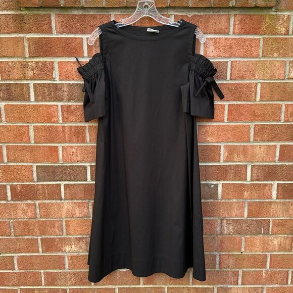 J. Jill Cold Shoulder A-Line Dress sz Small Tall - Picture 1 of 10